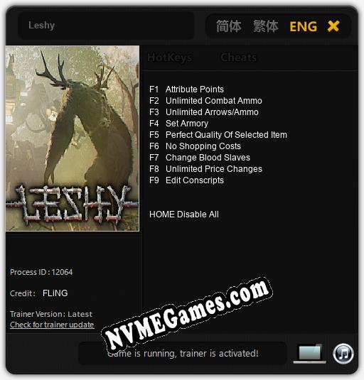 Leshy: Treinador (V1.0.50)