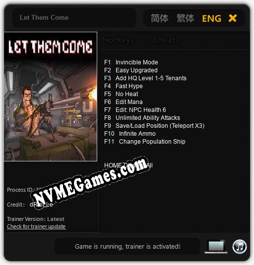 Let Them Come: Treinador (V1.0.63)