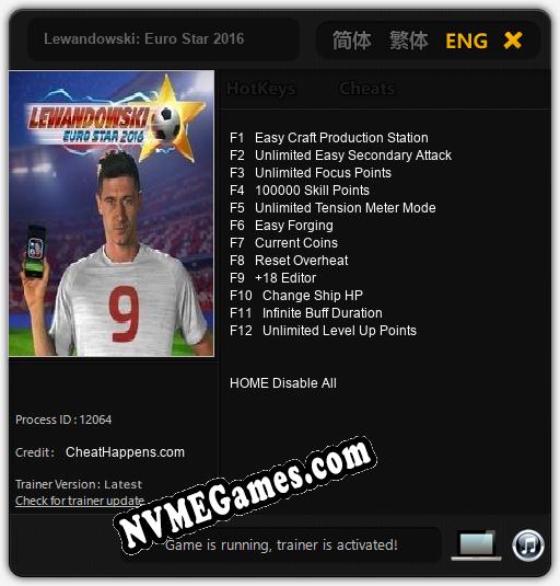 Lewandowski: Euro Star 2016: Treinador (V1.0.54)