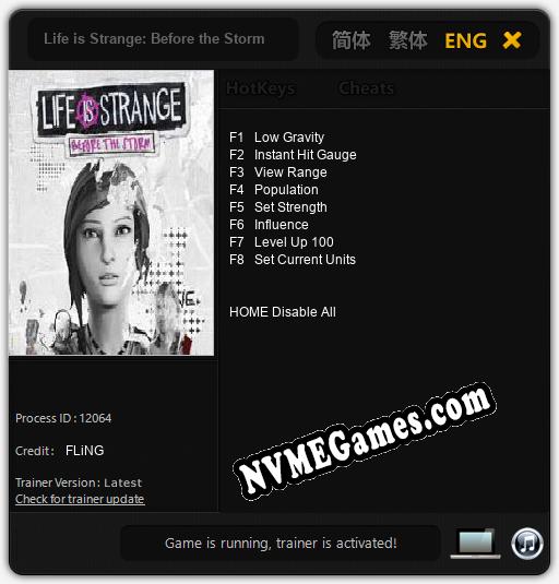 Life is Strange: Before the Storm: Cheats, Trainer +8 [FLiNG]