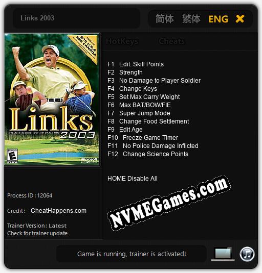 Links 2003: Treinador (V1.0.56)