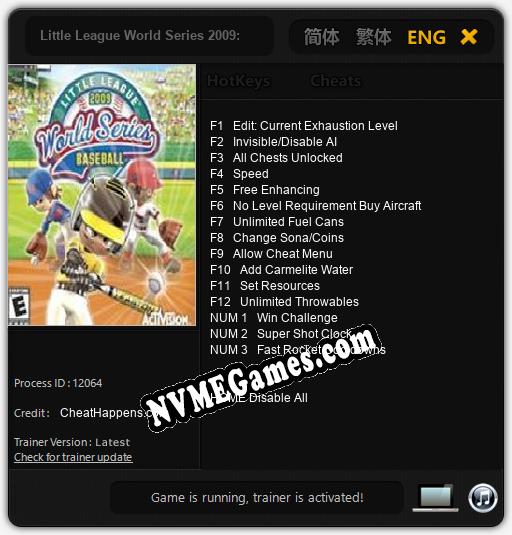 Little League World Series 2009: Baseball: Treinador (V1.0.50)