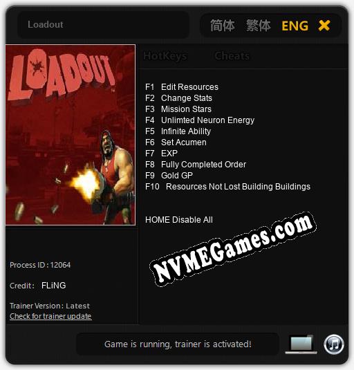 Treinador liberado para Loadout [v1.0.9]