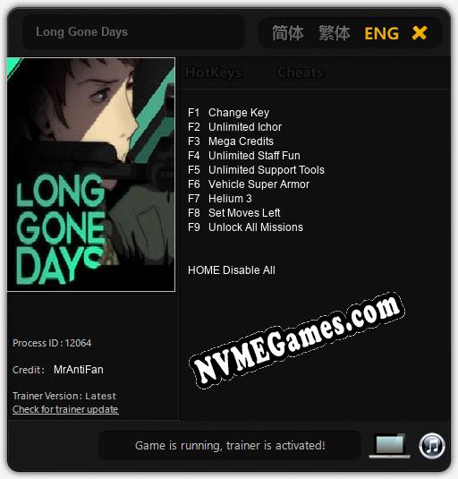 Long Gone Days: Cheats, Trainer +9 [MrAntiFan]