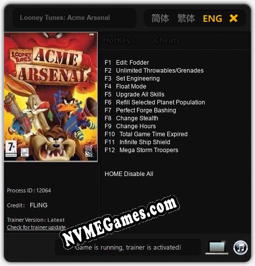 Looney Tunes: Acme Arsenal: Treinador (V1.0.11)