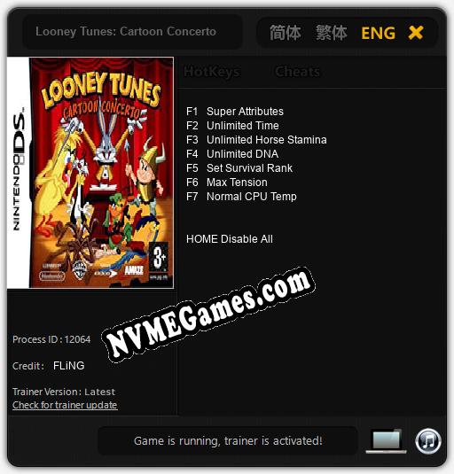 Looney Tunes: Cartoon Concerto: Cheats, Trainer +7 [FLiNG]