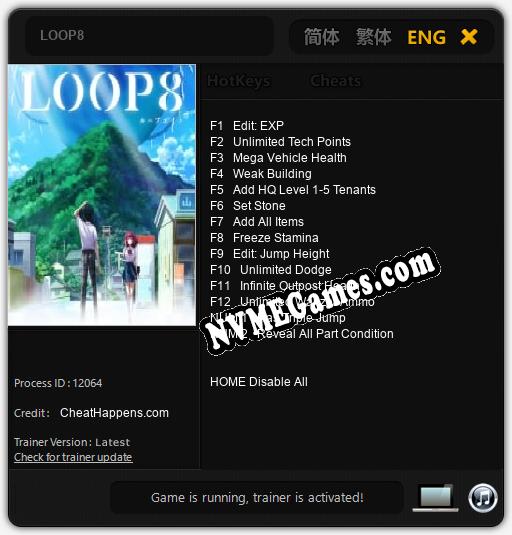 LOOP8: Cheats, Trainer +14 [CheatHappens.com]