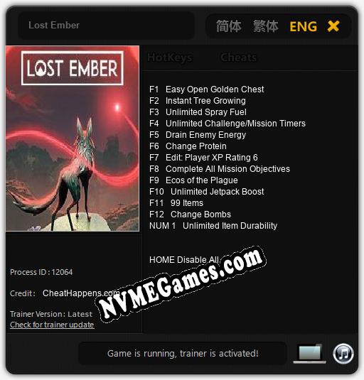 Lost Ember: Cheats, Trainer +13 [CheatHappens.com]