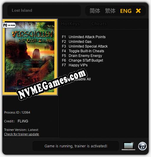 Treinador liberado para Lost Island [v1.0.7]