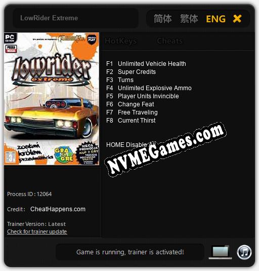 LowRider Extreme: Treinador (V1.0.69)