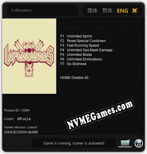 Luftrausers: Trainer +7 [v1.9]