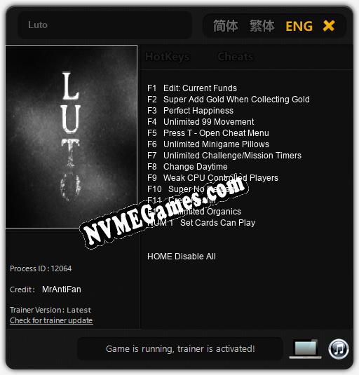 Luto: Trainer +13 [v1.6]