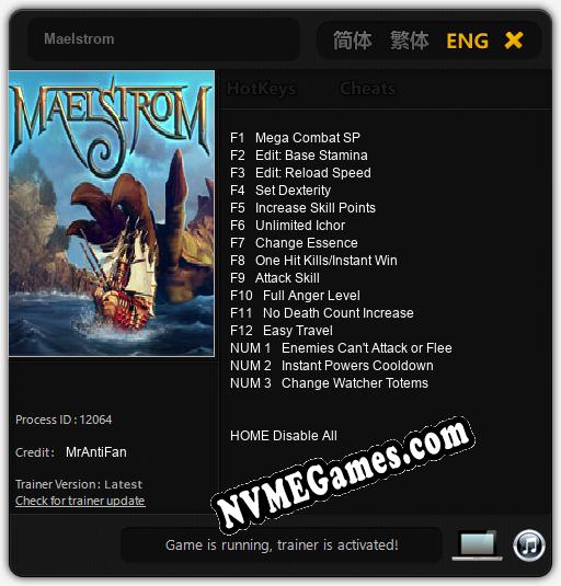 Maelstrom: Treinador (V1.0.65)