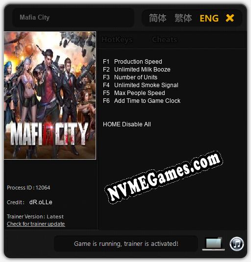 Mafia City: Cheats, Trainer +6 [dR.oLLe]