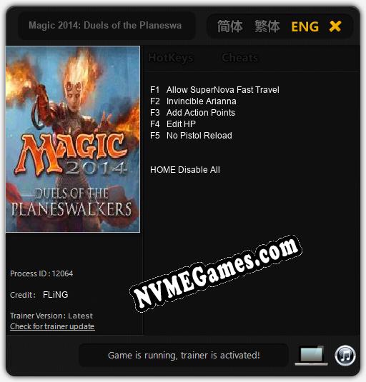 Magic 2014: Duels of the Planeswalkers: Trainer +5 [v1.8]