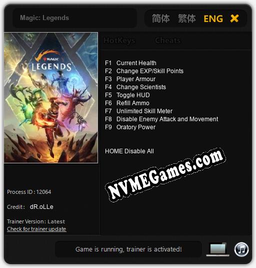 Magic: Legends: Cheats, Trainer +9 [dR.oLLe]