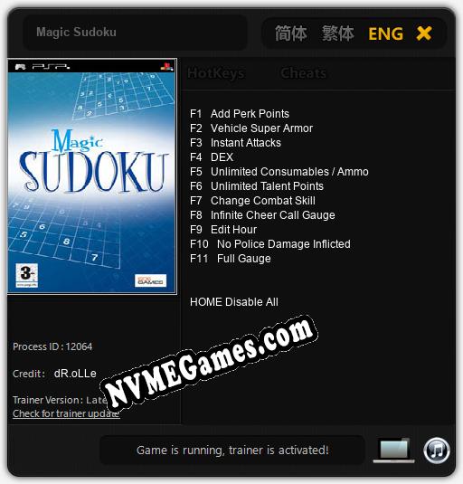 Treinador liberado para Magic Sudoku [v1.0.3]