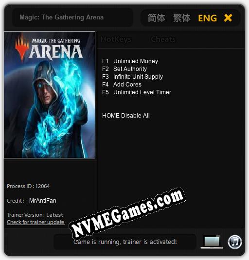 Magic: The Gathering Arena: Cheats, Trainer +5 [MrAntiFan]