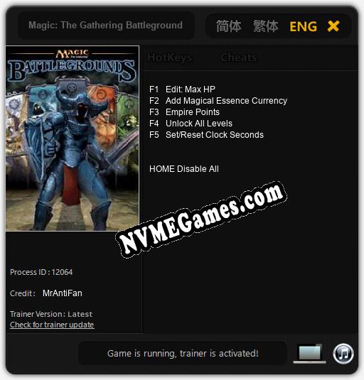 Magic: The Gathering Battlegrounds: Trainer +5 [v1.3]