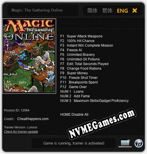 Magic: The Gathering Online: Trainer +15 [v1.8]