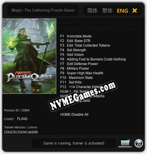 Magic: The Gathering Puzzle Quest: Cheats, Trainer +15 [FLiNG]