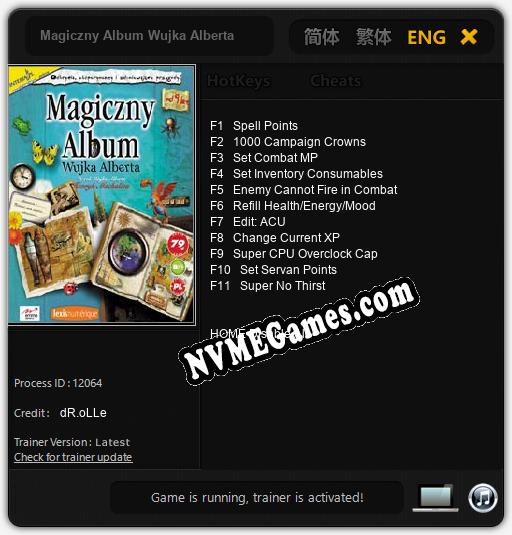 Magiczny Album Wujka Alberta: Cheats, Trainer +11 [dR.oLLe]