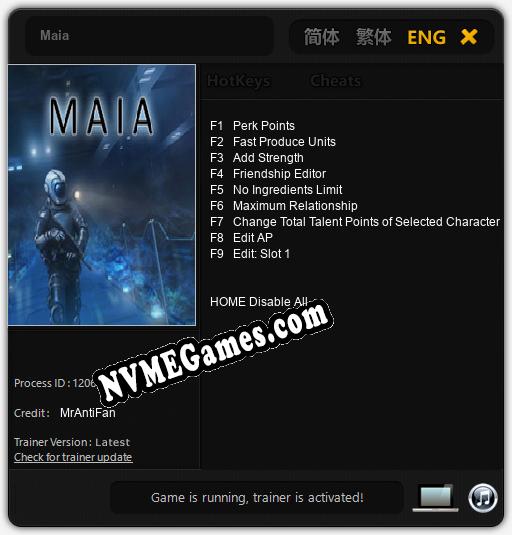 Maia: Treinador (V1.0.83)