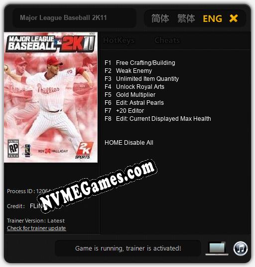 Major League Baseball 2K11: Treinador (V1.0.95)