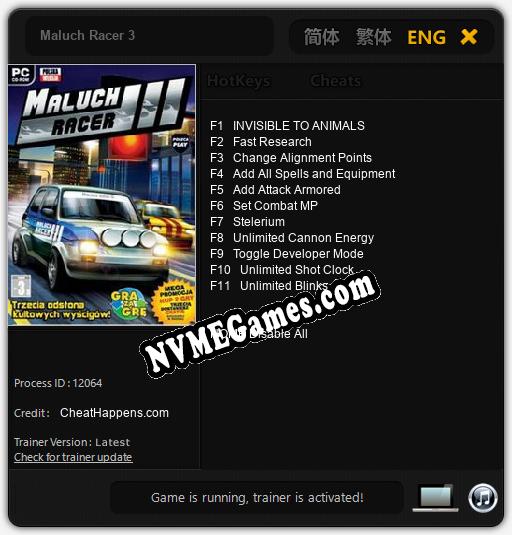 Maluch Racer 3: Treinador (V1.0.50)