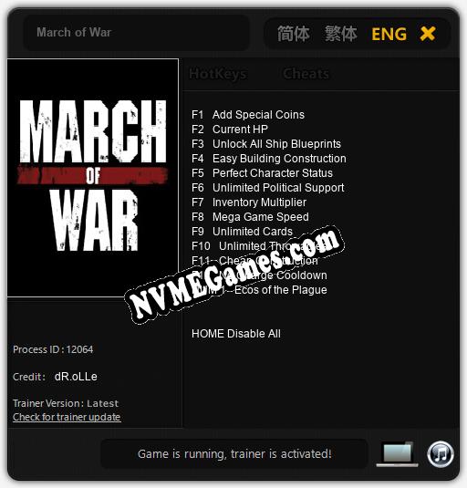 March of War: Cheats, Trainer +13 [dR.oLLe]