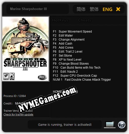 Marine Sharpshooter III: Cheats, Trainer +13 [MrAntiFan]