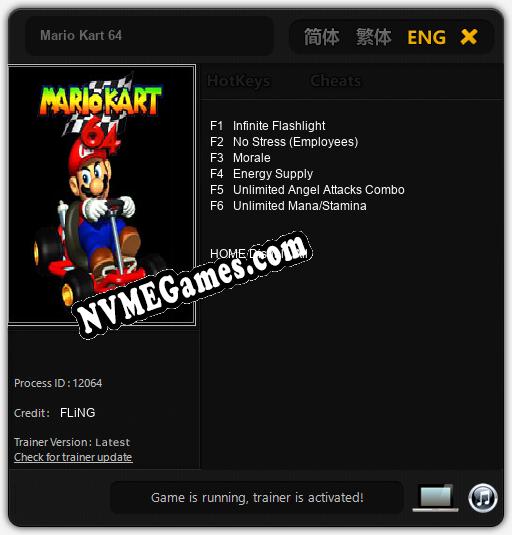 Treinador liberado para Mario Kart 64 [v1.0.3]