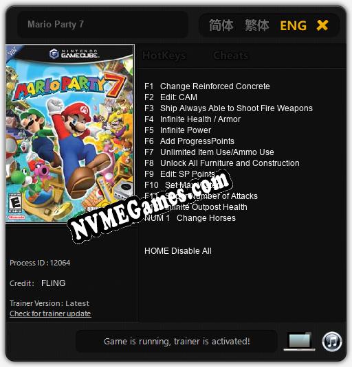 Mario Party 7: Treinador (V1.0.3)