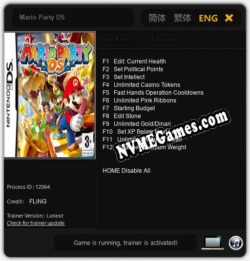 Mario Party DS: Treinador (V1.0.6)