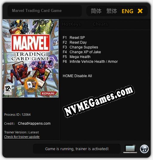 Treinador liberado para Marvel Trading Card Game [v1.0.1]