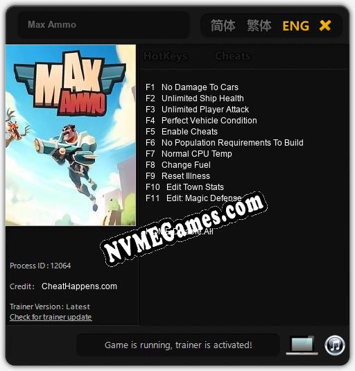 Max Ammo: Cheats, Trainer +11 [CheatHappens.com]