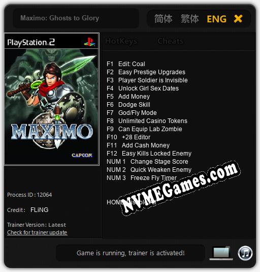 Maximo: Ghosts to Glory: Trainer +15 [v1.2]