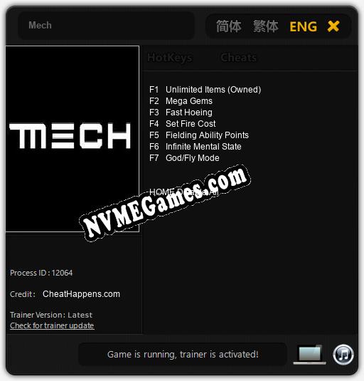 Mech: Cheats, Trainer +7 [CheatHappens.com]