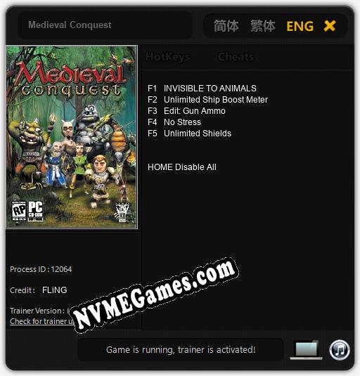 Medieval Conquest: Treinador (V1.0.97)