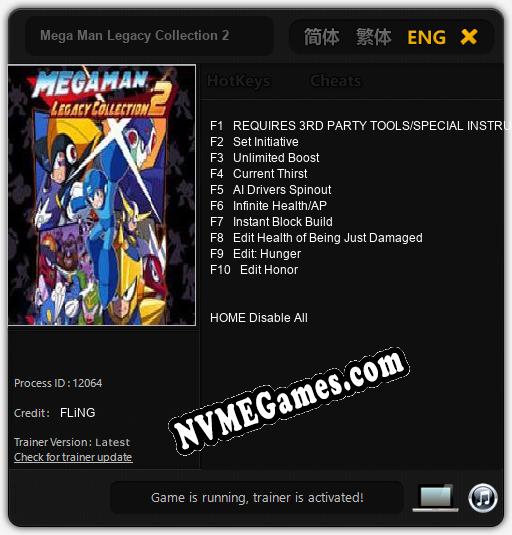 Mega Man Legacy Collection 2: Cheats, Trainer +10 [FLiNG]