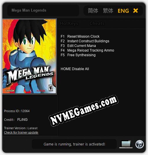 Mega Man Legends: Cheats, Trainer +5 [FLiNG]