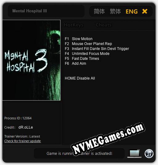 Mental Hospital III: Treinador (V1.0.44)