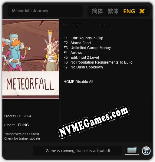 Meteorfall: Journey: Trainer +7 [v1.9]