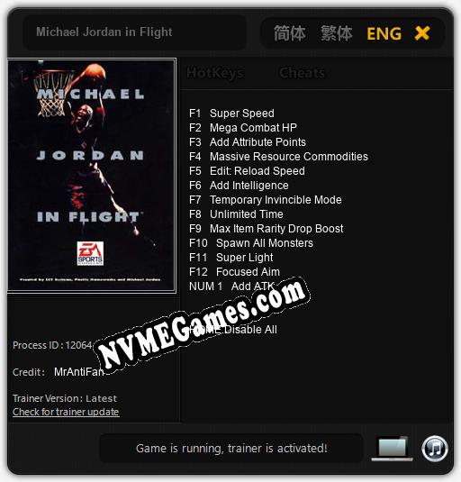 Michael Jordan in Flight: Trainer +13 [v1.9]