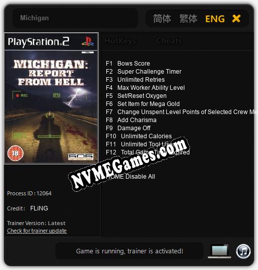 Treinador liberado para Michigan [v1.0.6]