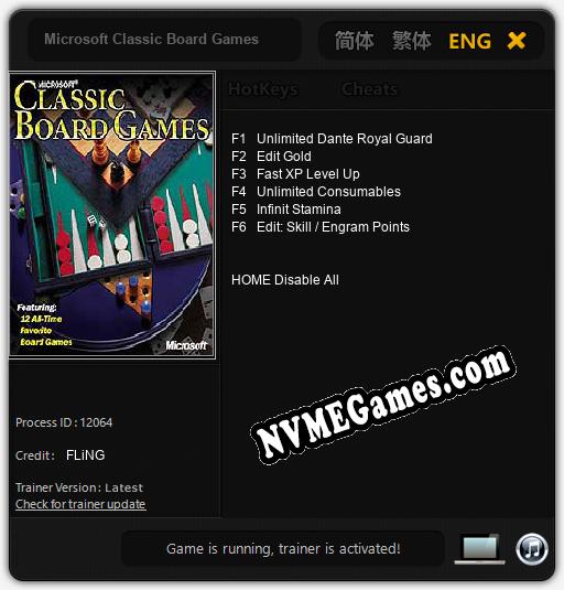 Microsoft Classic Board Games: Treinador (V1.0.92)