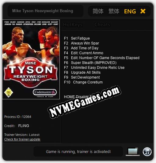 Treinador liberado para Mike Tyson Heavyweight Boxing [v1.0.6]