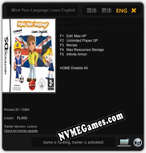 Mind Your Language: Learn English: Cheats, Trainer +5 [FLiNG]