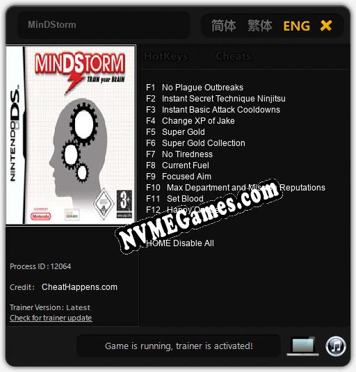 MinDStorm: Trainer +12 [v1.6]