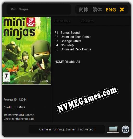 Mini Ninjas: Trainer +5 [v1.4]